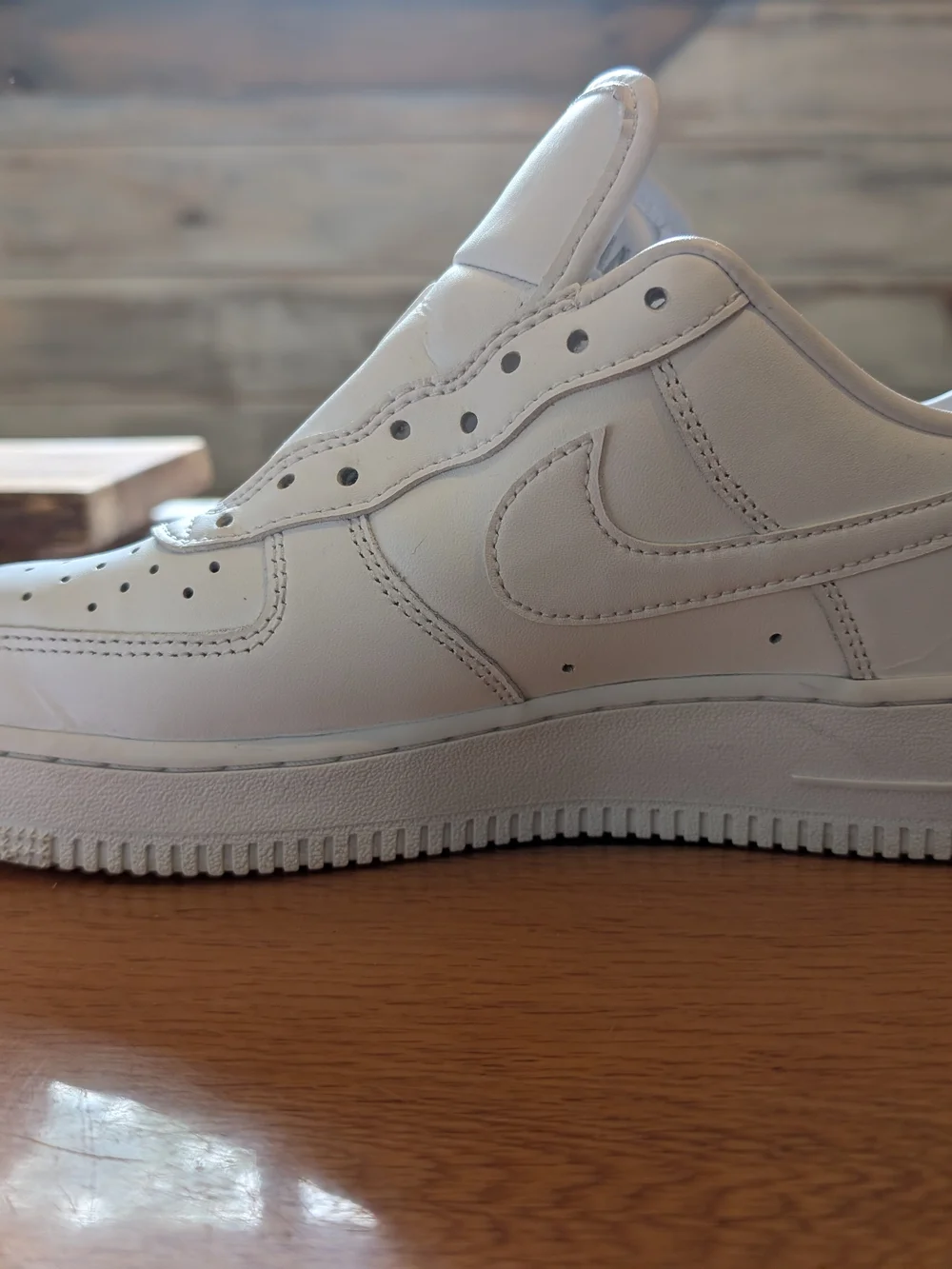 Nike White Leather Low-Top Sneakers